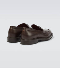 Loro Piana Travis leather penny loafers