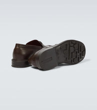 Loro Piana Travis leather penny loafers
