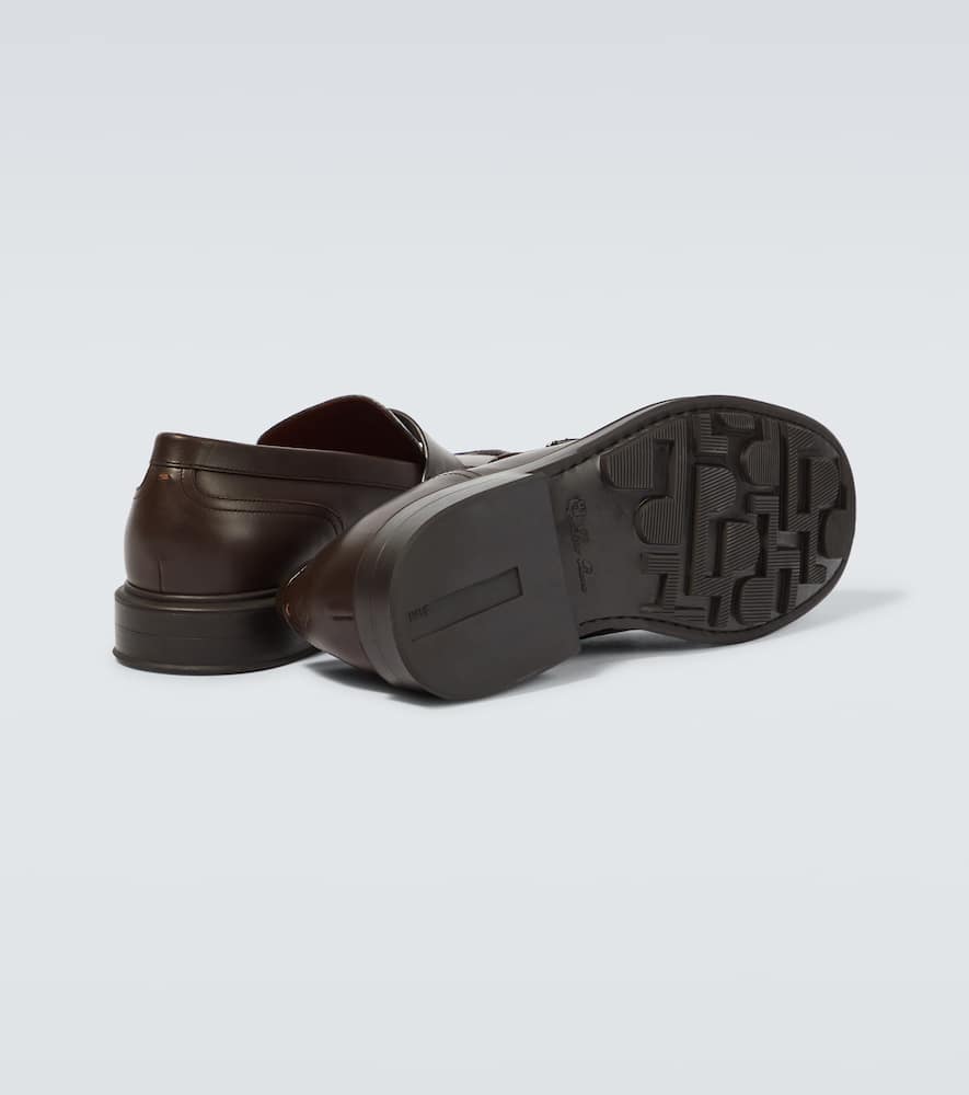 Loro Piana Travis leather penny loafers