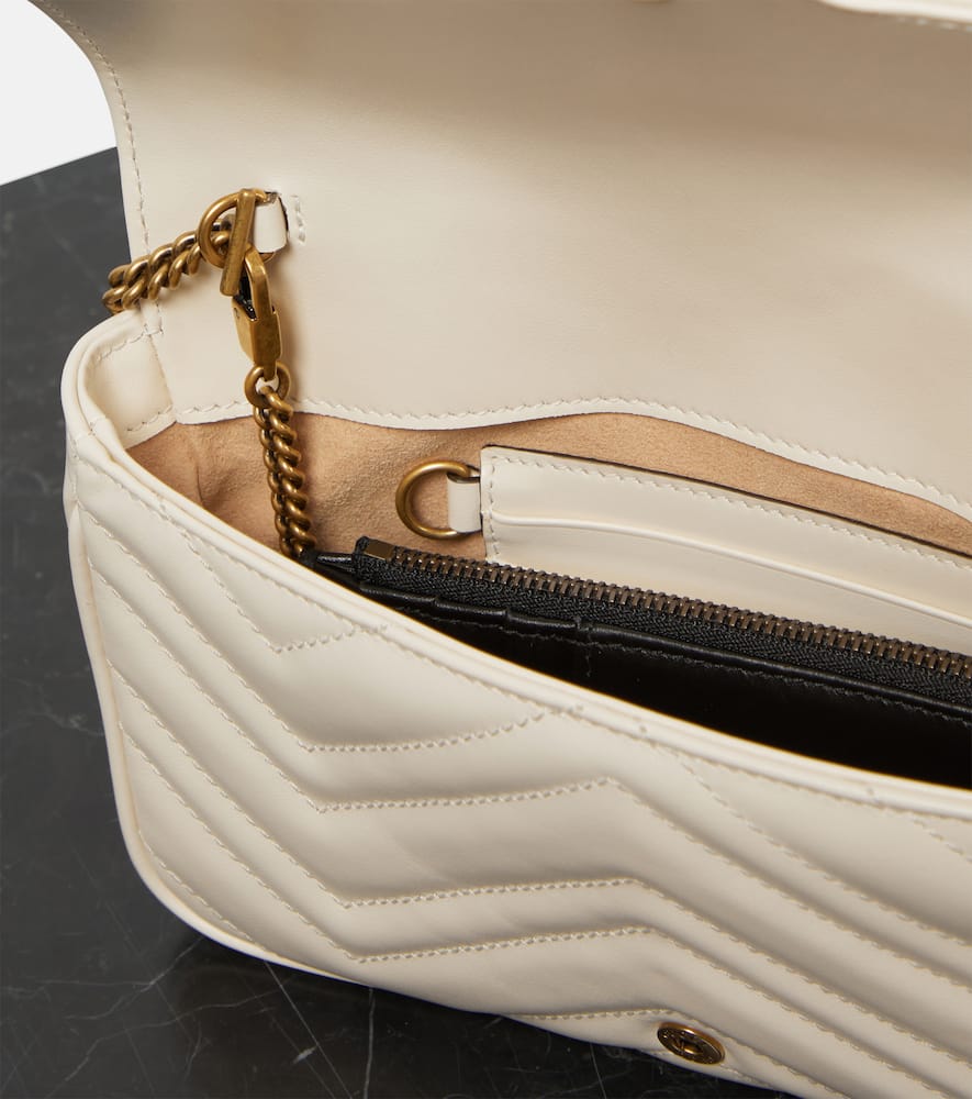 Gucci GG Marmont leather wallet on chain