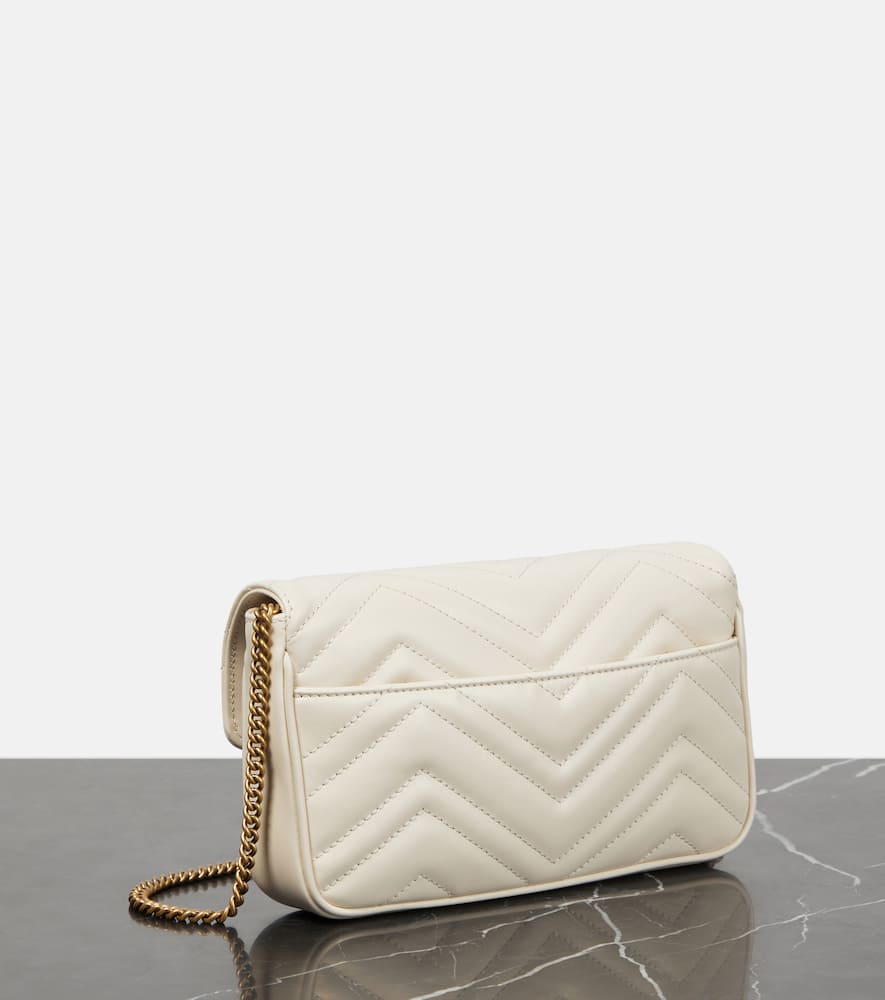 Gucci GG Marmont leather wallet on chain
