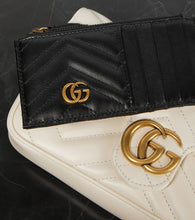 Gucci GG Marmont leather wallet on chain