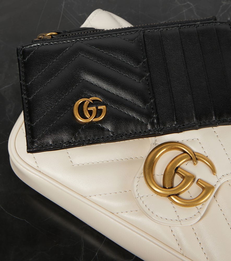 Gucci GG Marmont leather wallet on chain