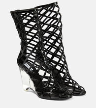 Alaia Leather wedge ankle boots
