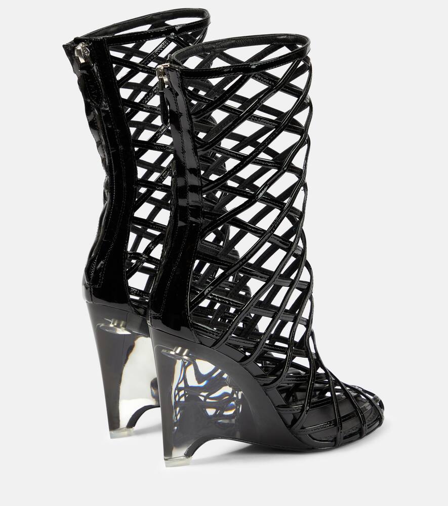 Alaia Leather wedge ankle boots