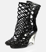 Alaia Leather wedge ankle boots