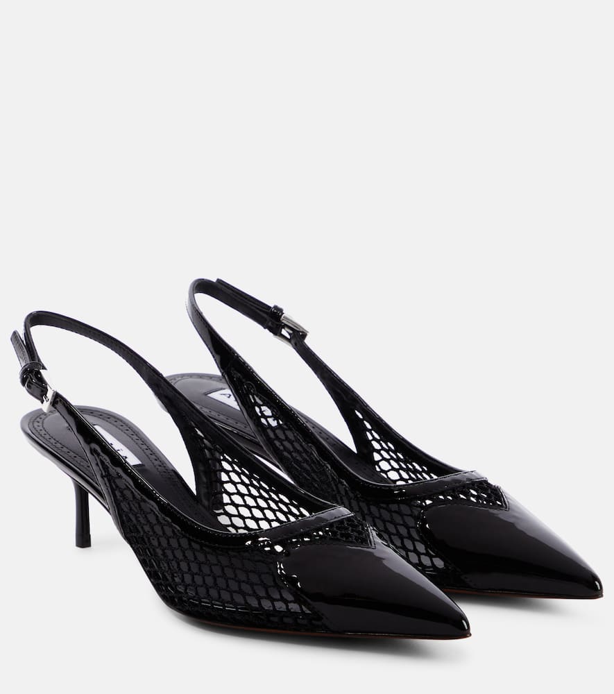Alaia Patent leather slingback pumps