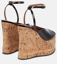 Alaia Patent leather wedge sandals