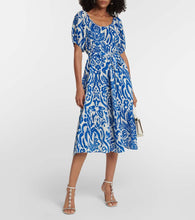 Velvet Madilyn printed cotton midi dress