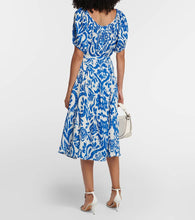 Velvet Madilyn printed cotton midi dress