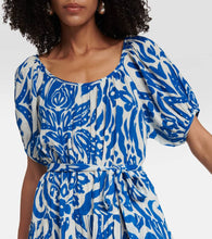 Velvet Madilyn printed cotton midi dress