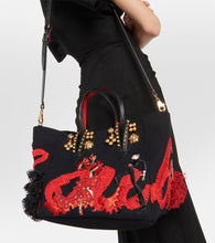 Christian Louboutin x Rossy de Palma Flamencaba Small embroidered tote bag