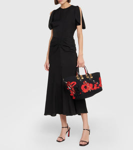 Christian Louboutin x Rossy de Palma Flamencaba Small embroidered tote bag