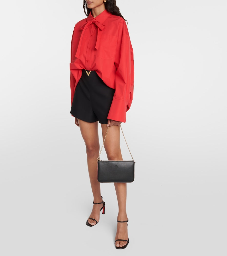 Christian Louboutin Loubila leather clutch