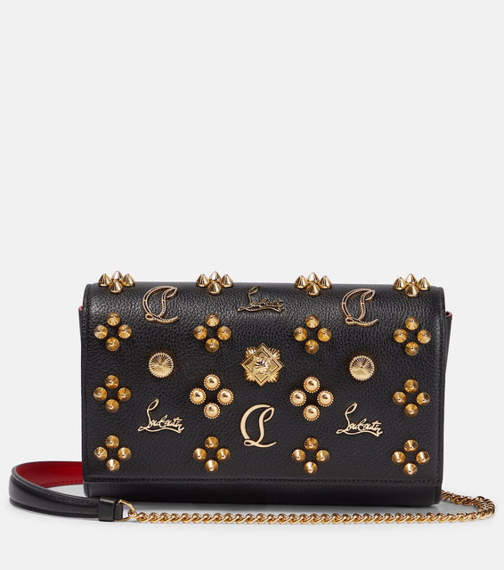 Christian Louboutin Paloma embellished leather clutch. Shop Christian Louboutin Crossbody Bags for women now.