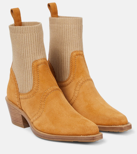 Chloe Nellie suede ankle boots