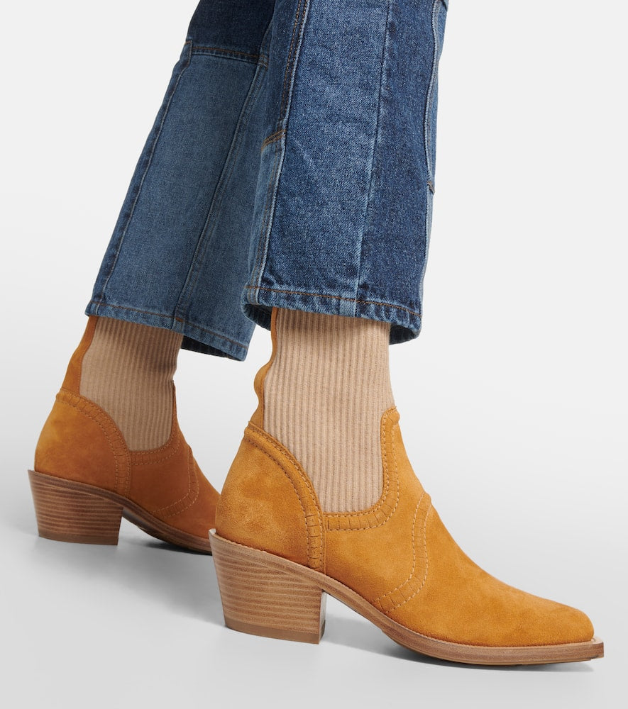 Chloe Nellie suede ankle boots