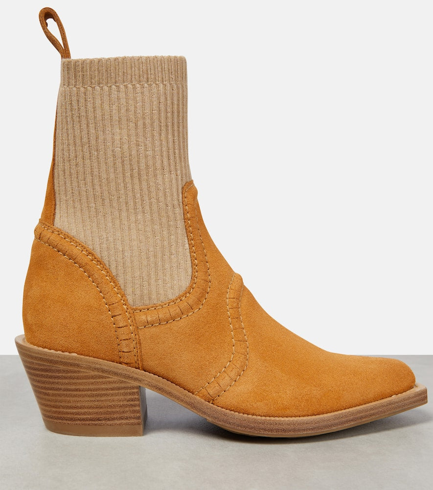 Chloe Nellie suede ankle boots