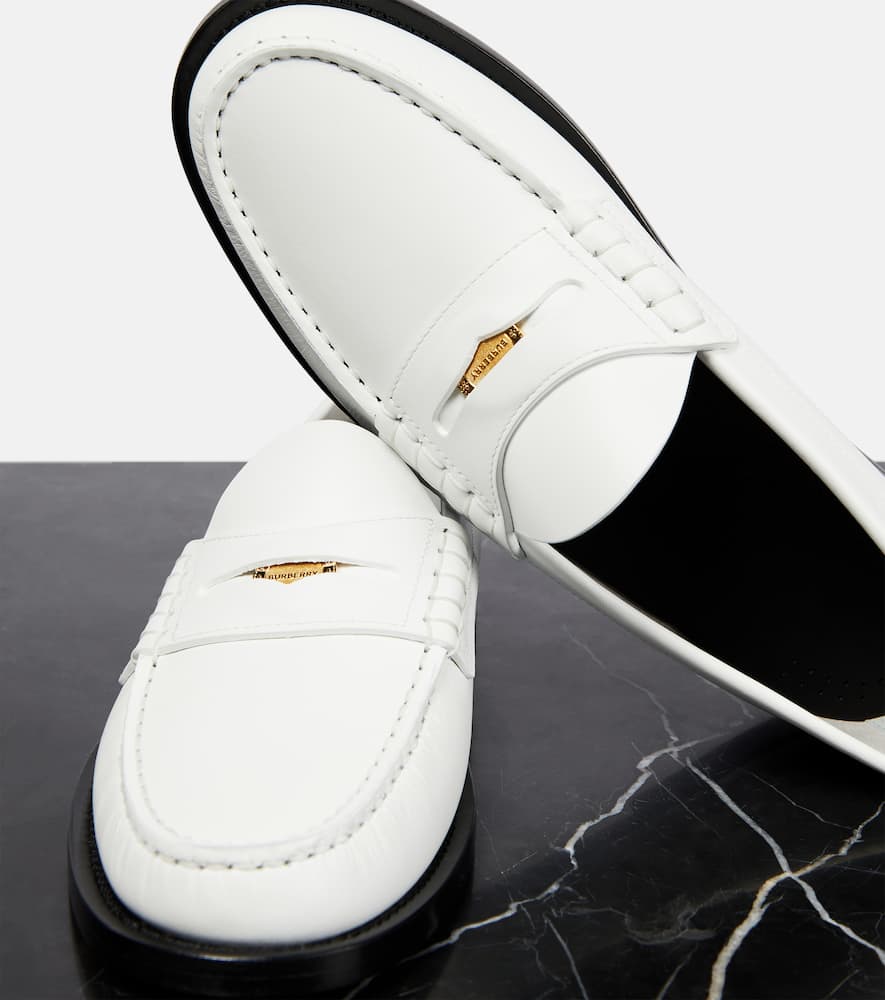 Burberry Leather penny loafers