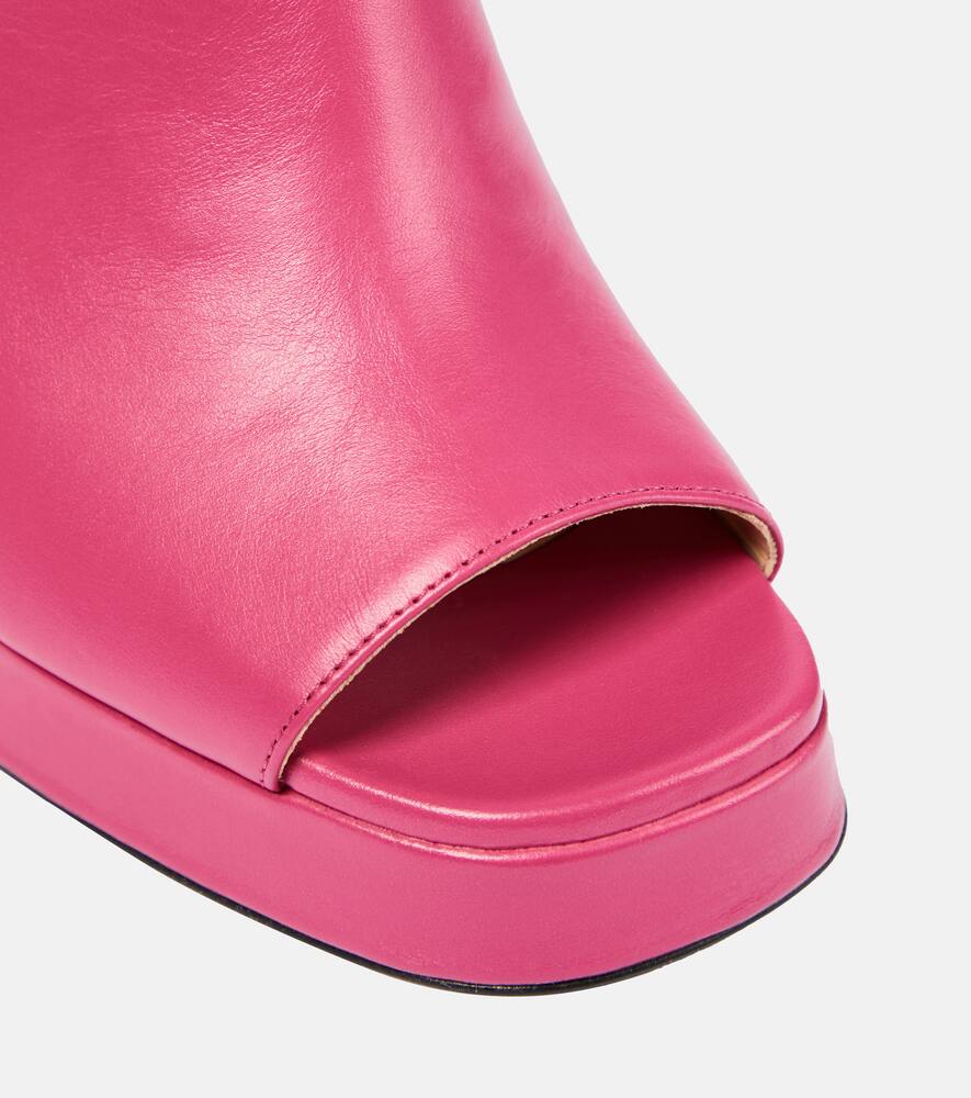 Souliers Martinez Alba 90 platform leather mules