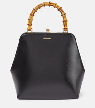 Jil Sander Goji Small leather tote bag. Shop Jil Sander Top-Handle Bags for women now.