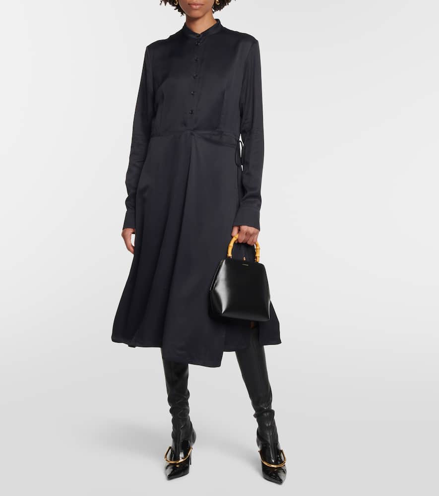 Jil Sander Goji Small leather tote bag