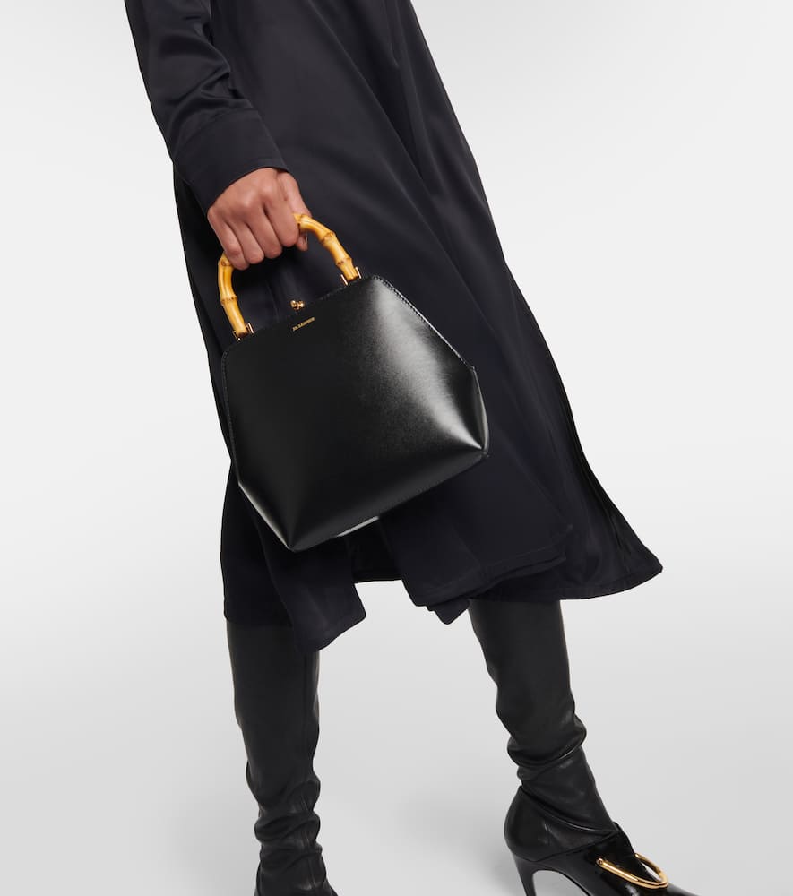 Jil Sander Goji Small leather tote bag