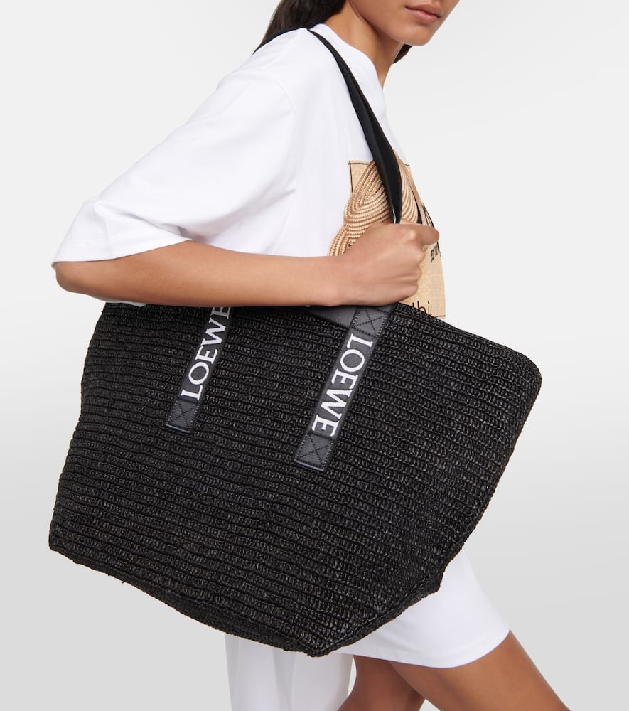 Loewe Paula's Ibiza Fold Shopper raffia tote bag