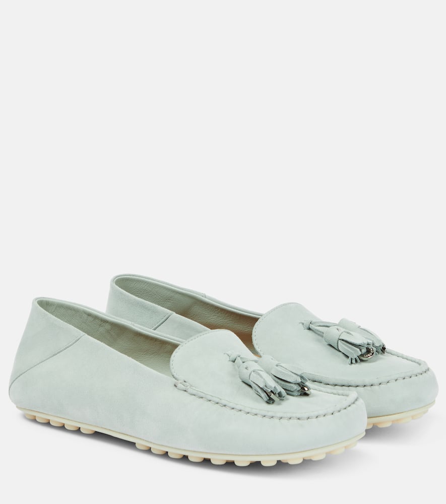Loro Piana Dot Sole suede moccasins