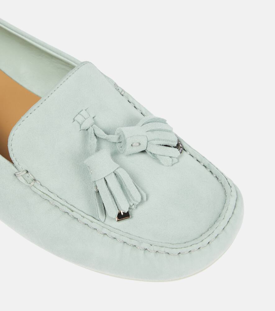 Loro Piana Dot Sole suede moccasins