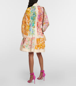 Zimmermann Raie floral ramie minidress