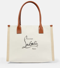 Christian Louboutin Nastroloubi Large canvas tote bag. Shop Christian Louboutin Tote Bags for women now.