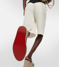 Christian Louboutin Ariella zebra-print calf hair espadrille wedges