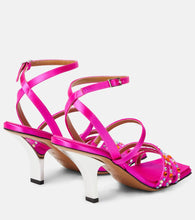 Marni Embellished satin sandals
