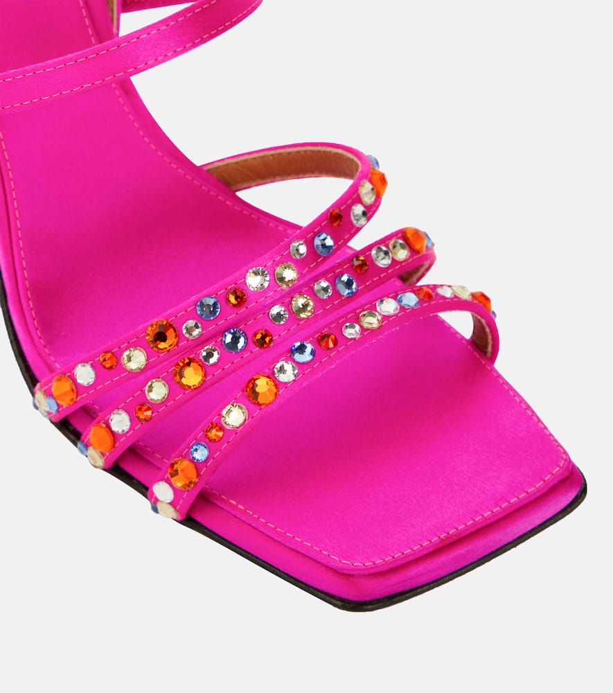 Marni Embellished satin sandals