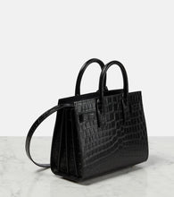 Saint Laurent Sac De Jour Nano croc-effect leather tote bag