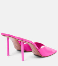 Amina Muaddi Laura leather mules