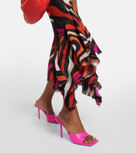 Amina Muaddi Laura leather mules