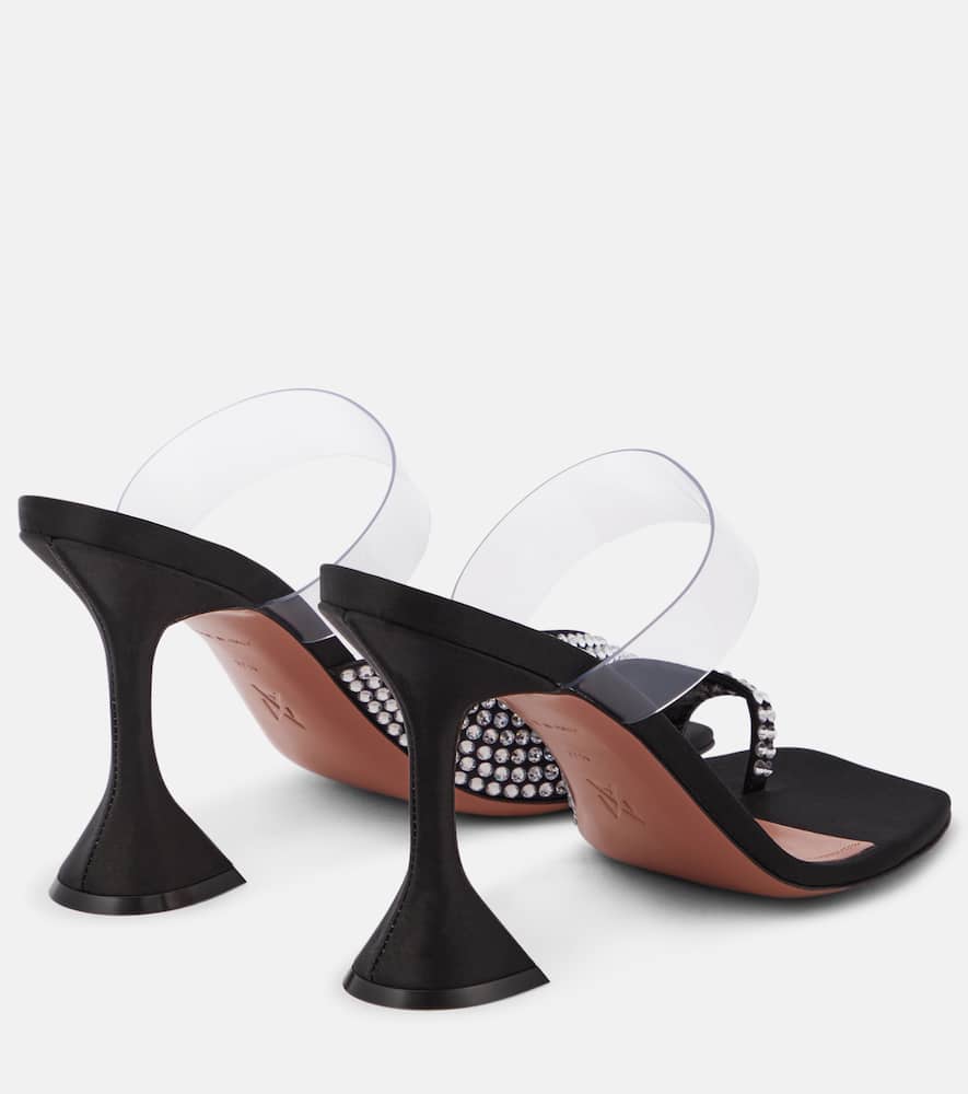 Amina Muaddi Paloma braided satin slides