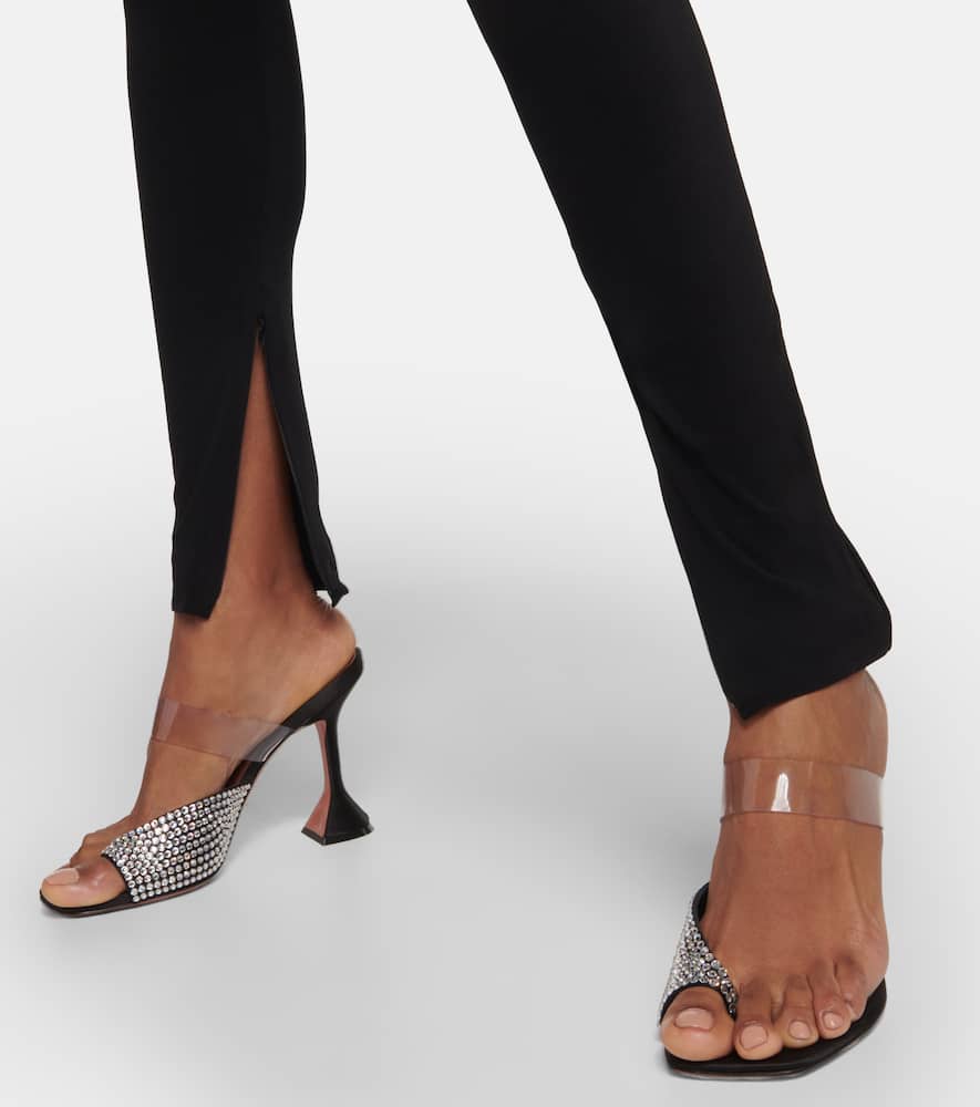 Amina Muaddi Paloma braided satin slides