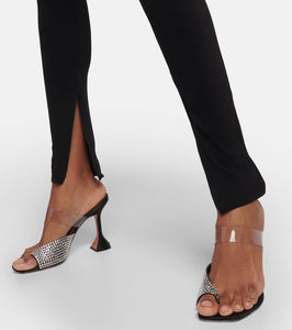 Amina Muaddi Paloma braided satin slides