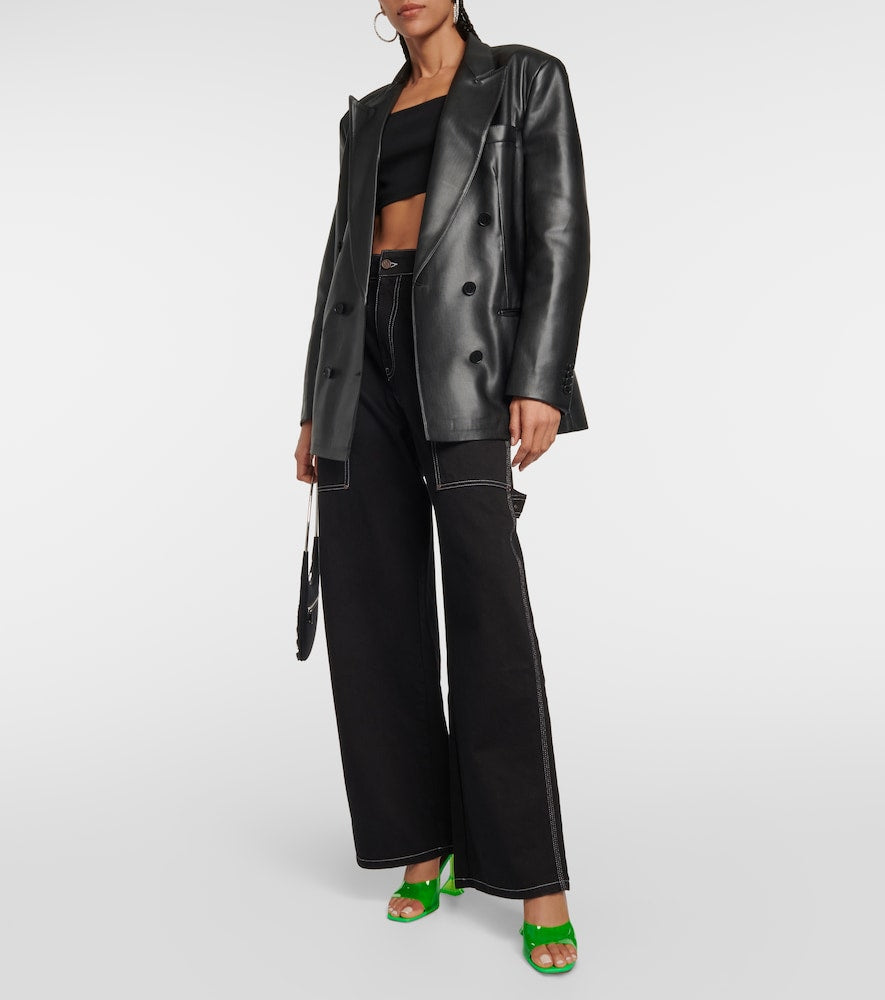 Amina Muaddi Lupita PVC mules