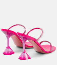 Amina Muaddi Gilda 95 embellished PVC sandals