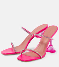 Amina Muaddi Gilda 95 embellished PVC sandals