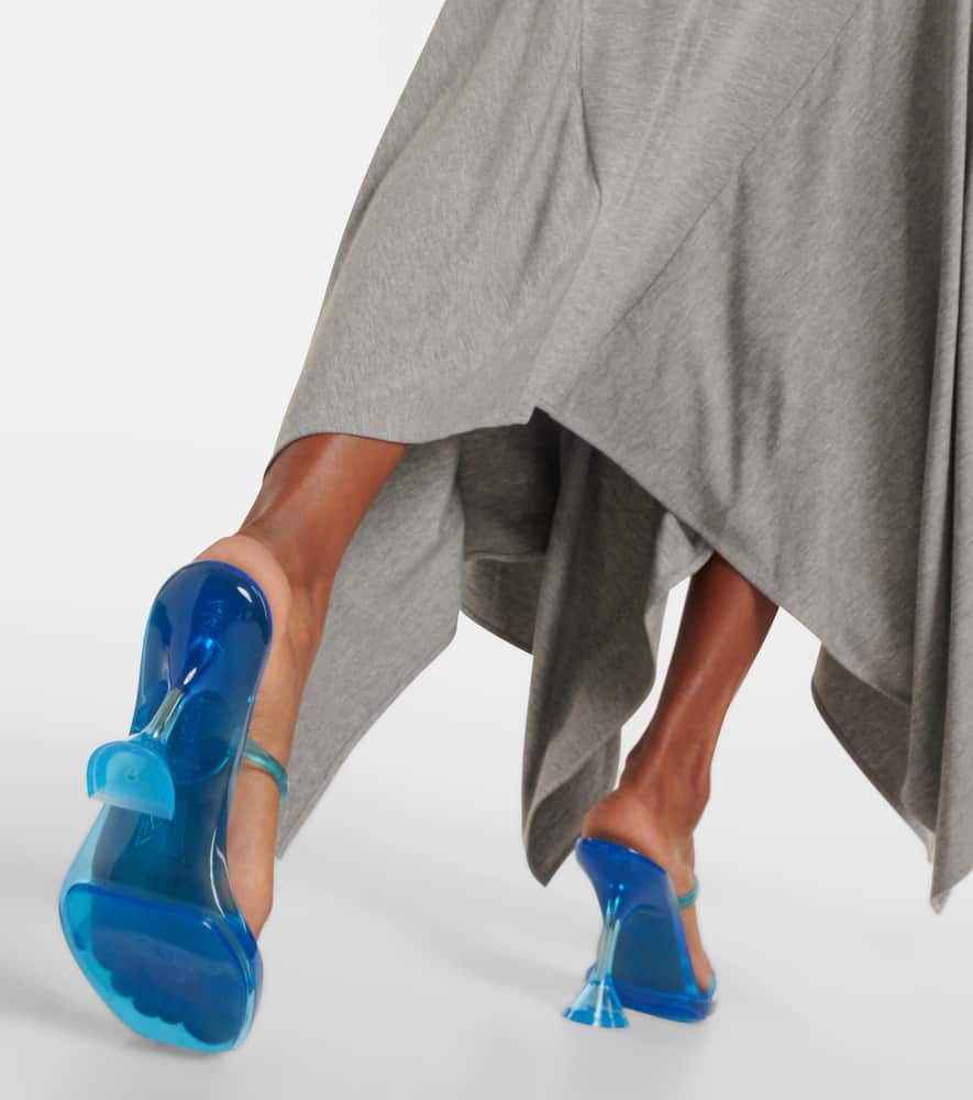 Amina Muaddi Brito 95 PVC sandals