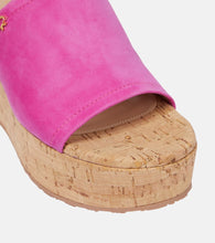 Gianvito Rossi Suede wedge mules