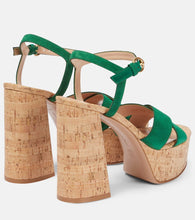 Gianvito Rossi Bebe suede platform sandals