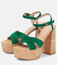 Gianvito Rossi Bebe suede platform sandals