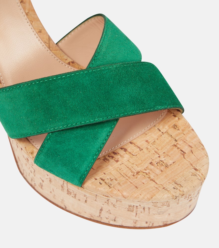 Gianvito Rossi Bebe suede platform sandals