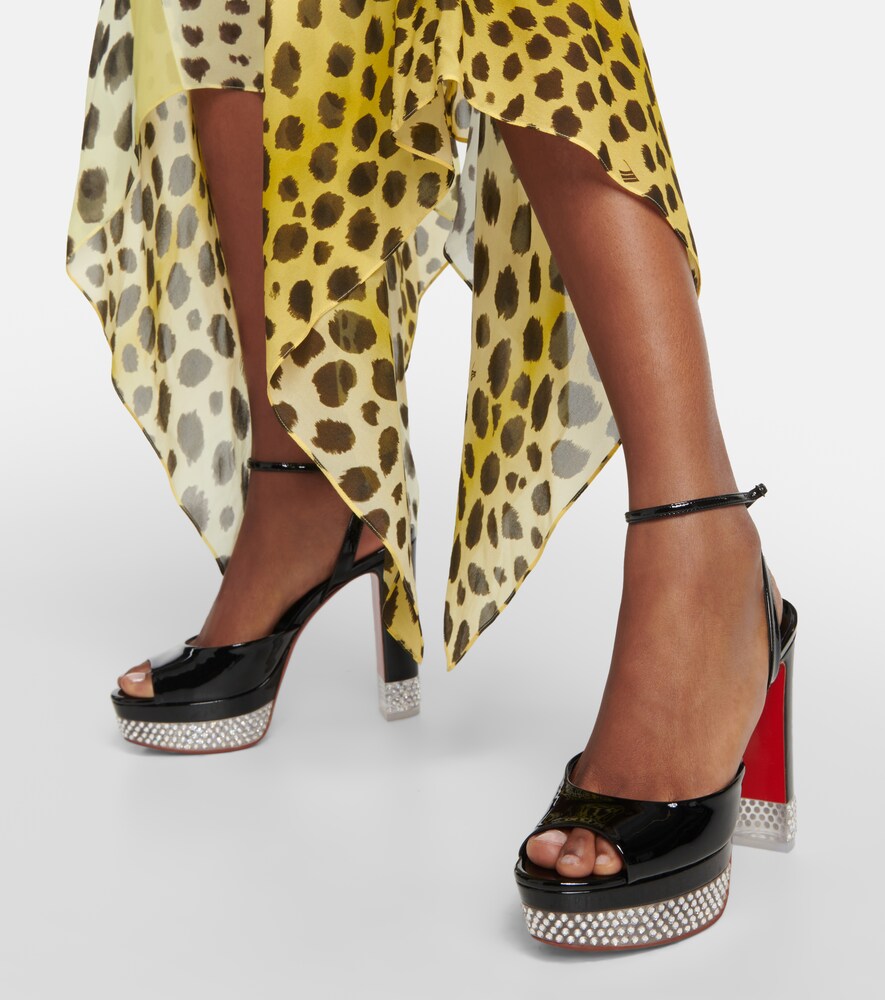 Christian Louboutin Cassandrina Alta 130 embellished sandals - Black High-Heel Sandals